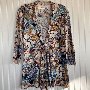Anthropologie Sparrow print cardigan SIZE SMALL